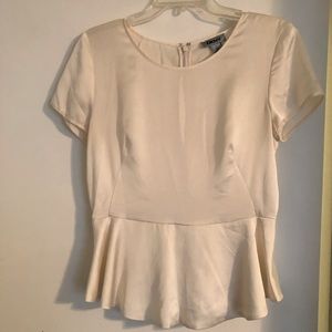 DKNY White silk blouse